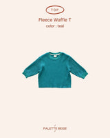 [PALETTE BEIGE] Brushed waffle tee
