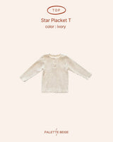 [PALETTE BEIGE] Star placket tee
