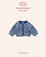 [PALETTE BEIGE] Stripe cardigan