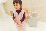 [milk powder] Warm fleece vest