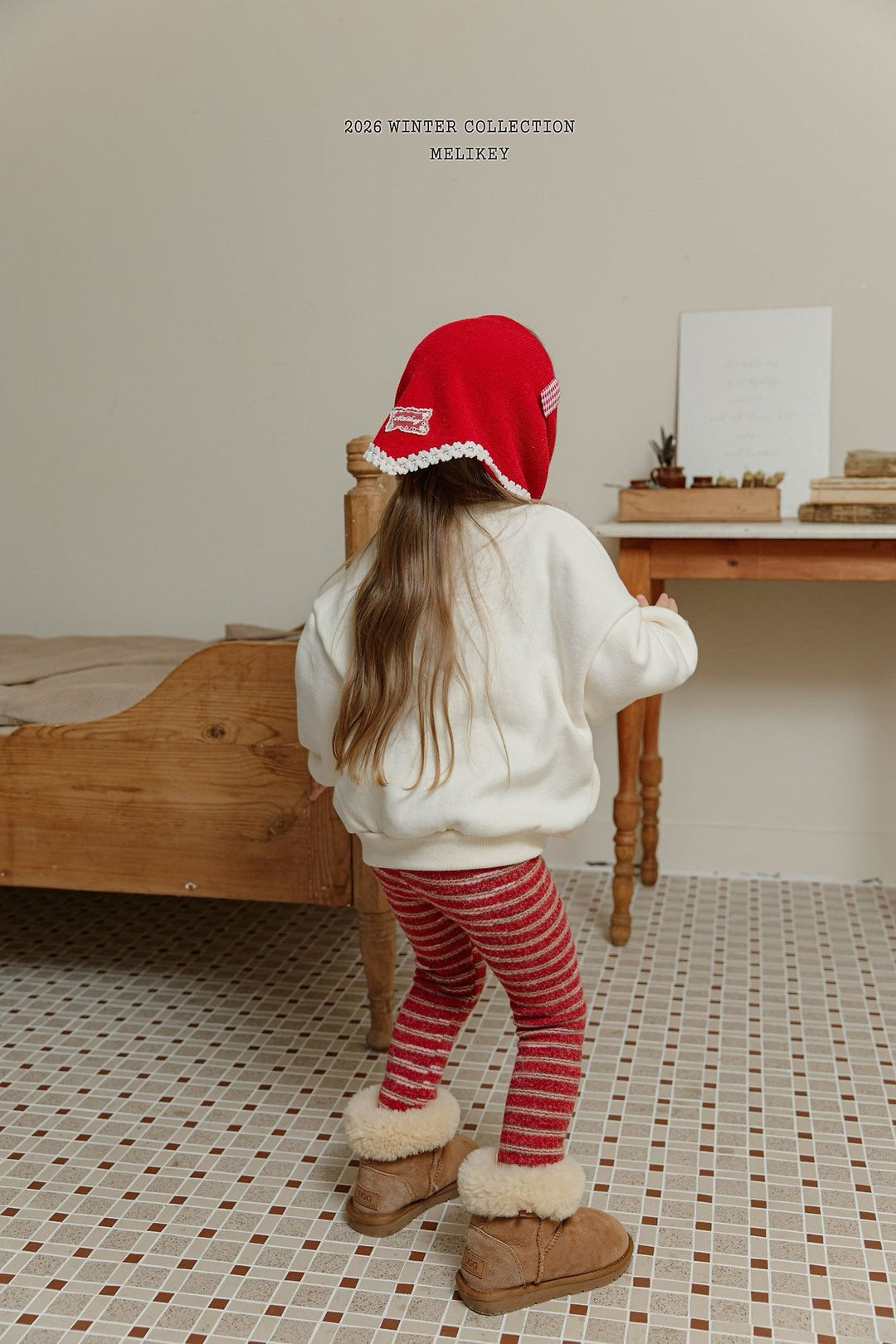 [Melikey] Rudolf stripe leggings