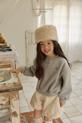 [Melikey] Rose fur pumpkin pants