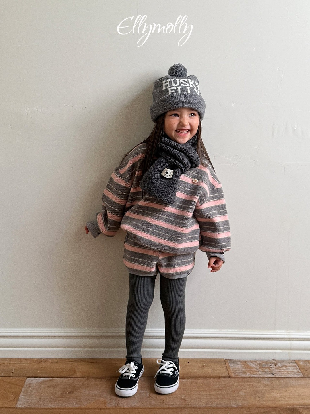 [ELLY MOLLY] Globe knit mtm