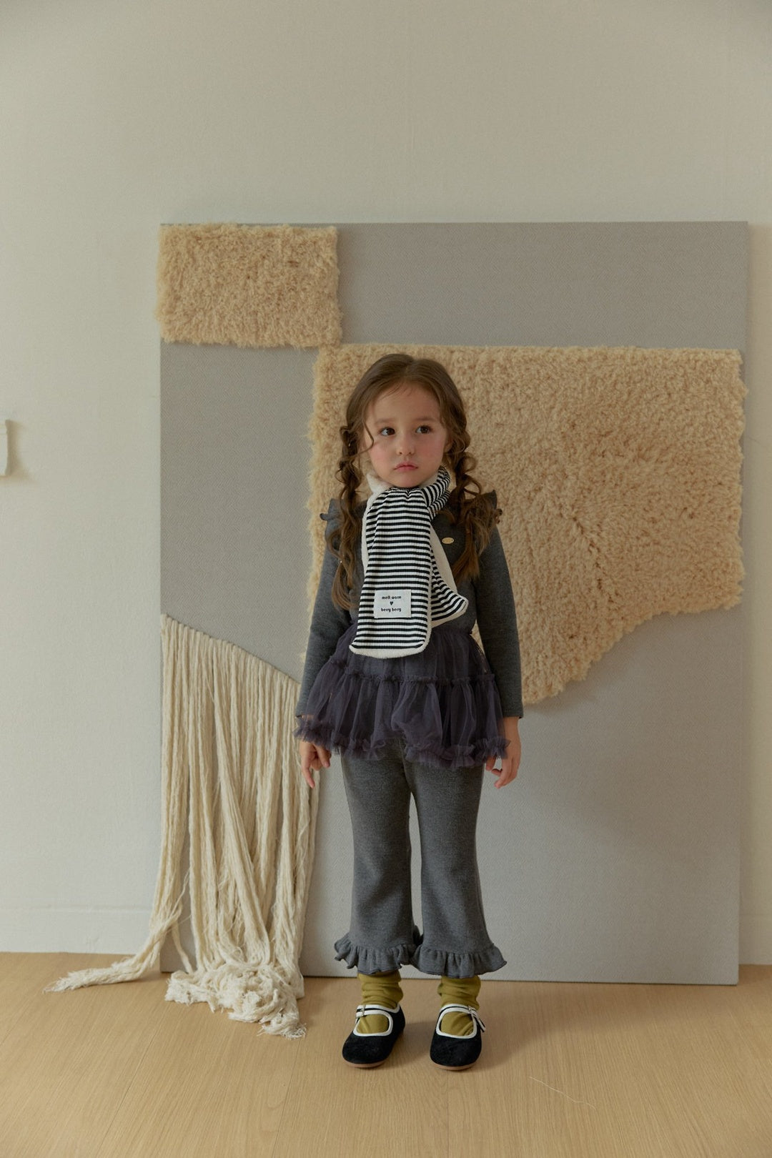 [berryberry] Stripe rib muffler