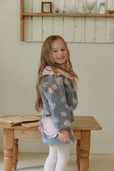 [Melikey] Flower boa jacket