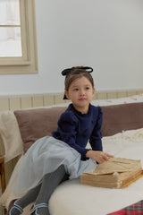 [berryberry] Ribbon rib puff tops