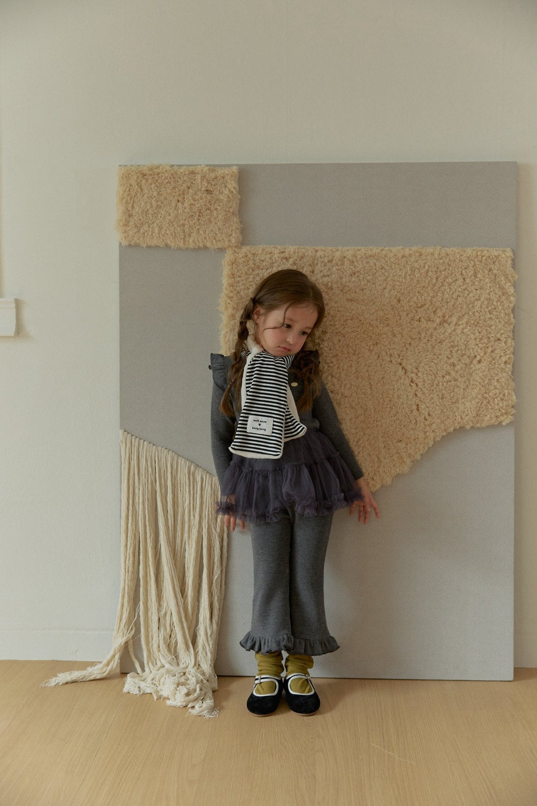 [berryberry] Stripe rib muffler
