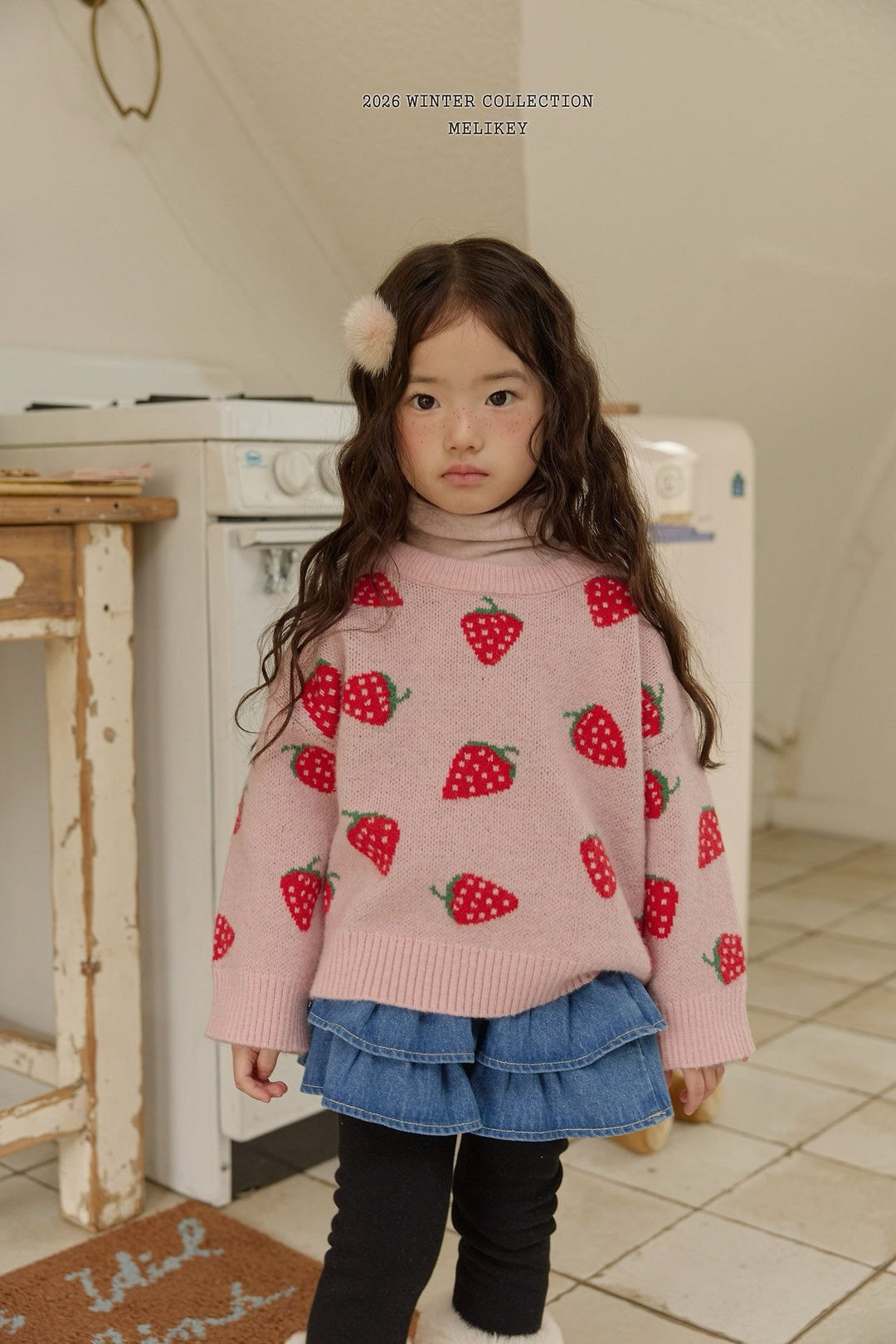 [Melikey] Strawberry knit