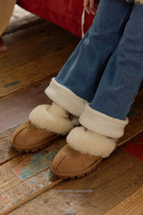 [Melikey] Wool denim heart flare pants