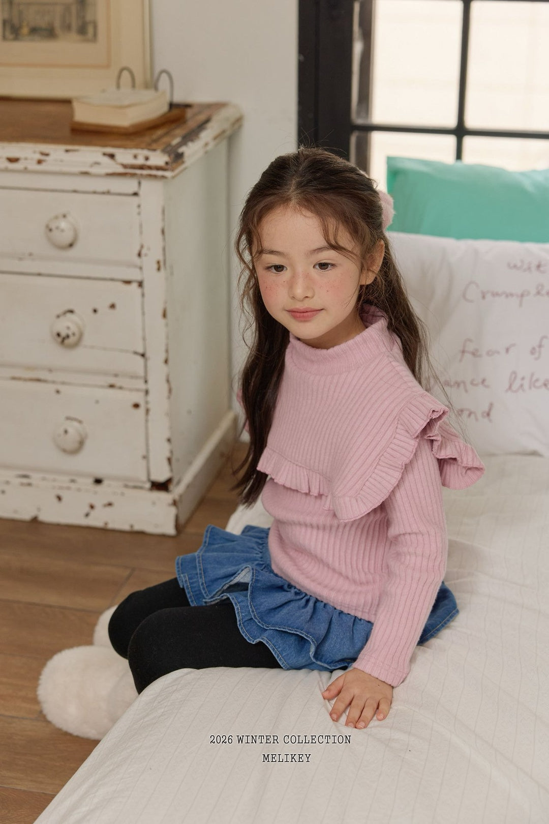 [Melikey] Cape frill tee