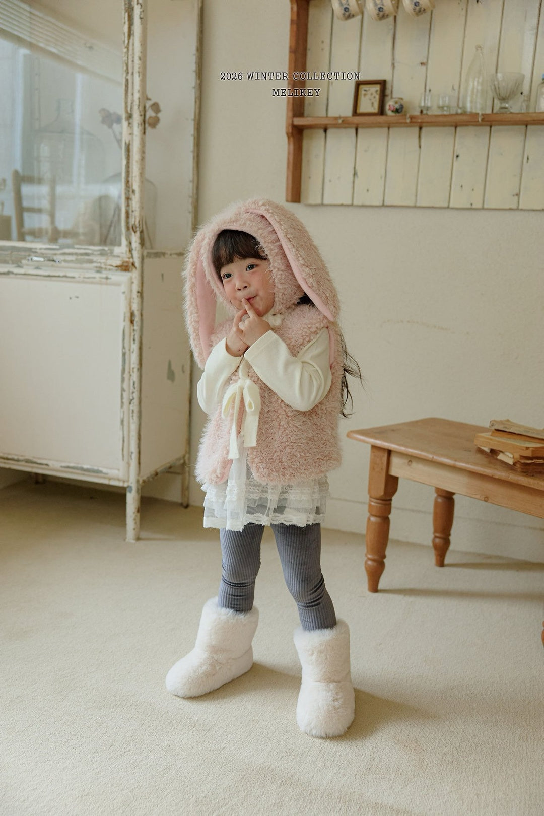 [Melikey] Lace warm leggings