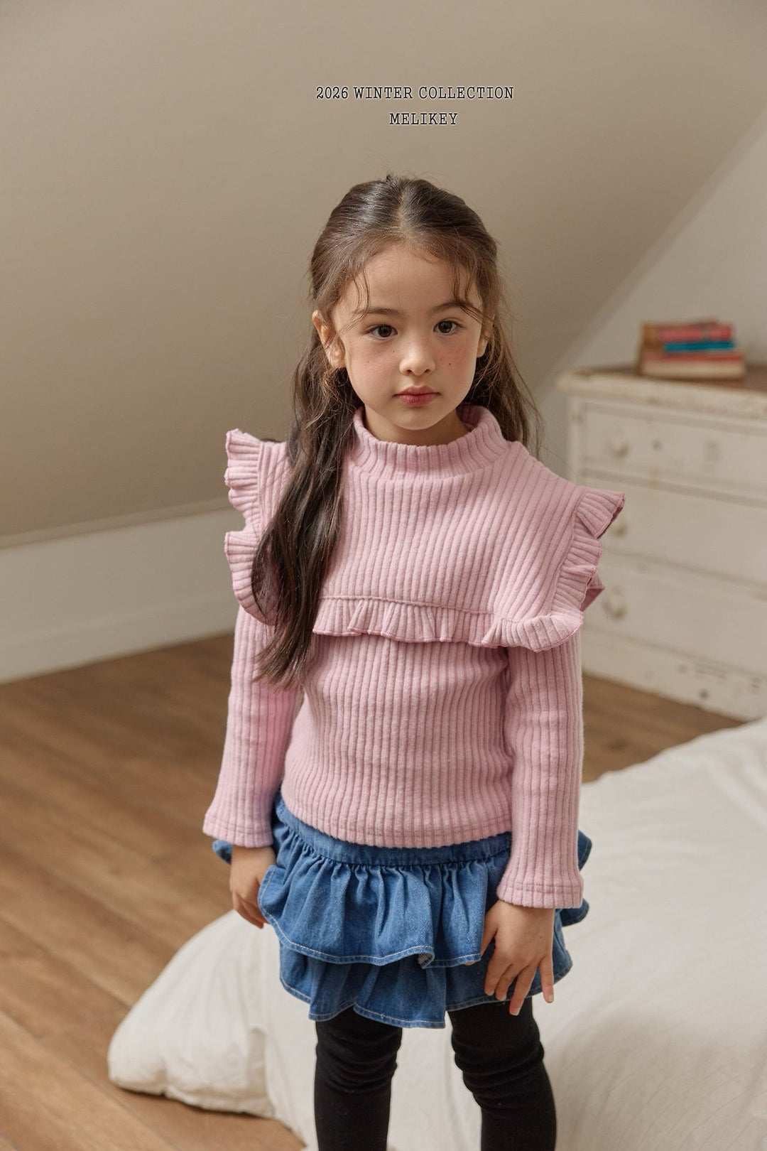 [Melikey] Cape frill tee