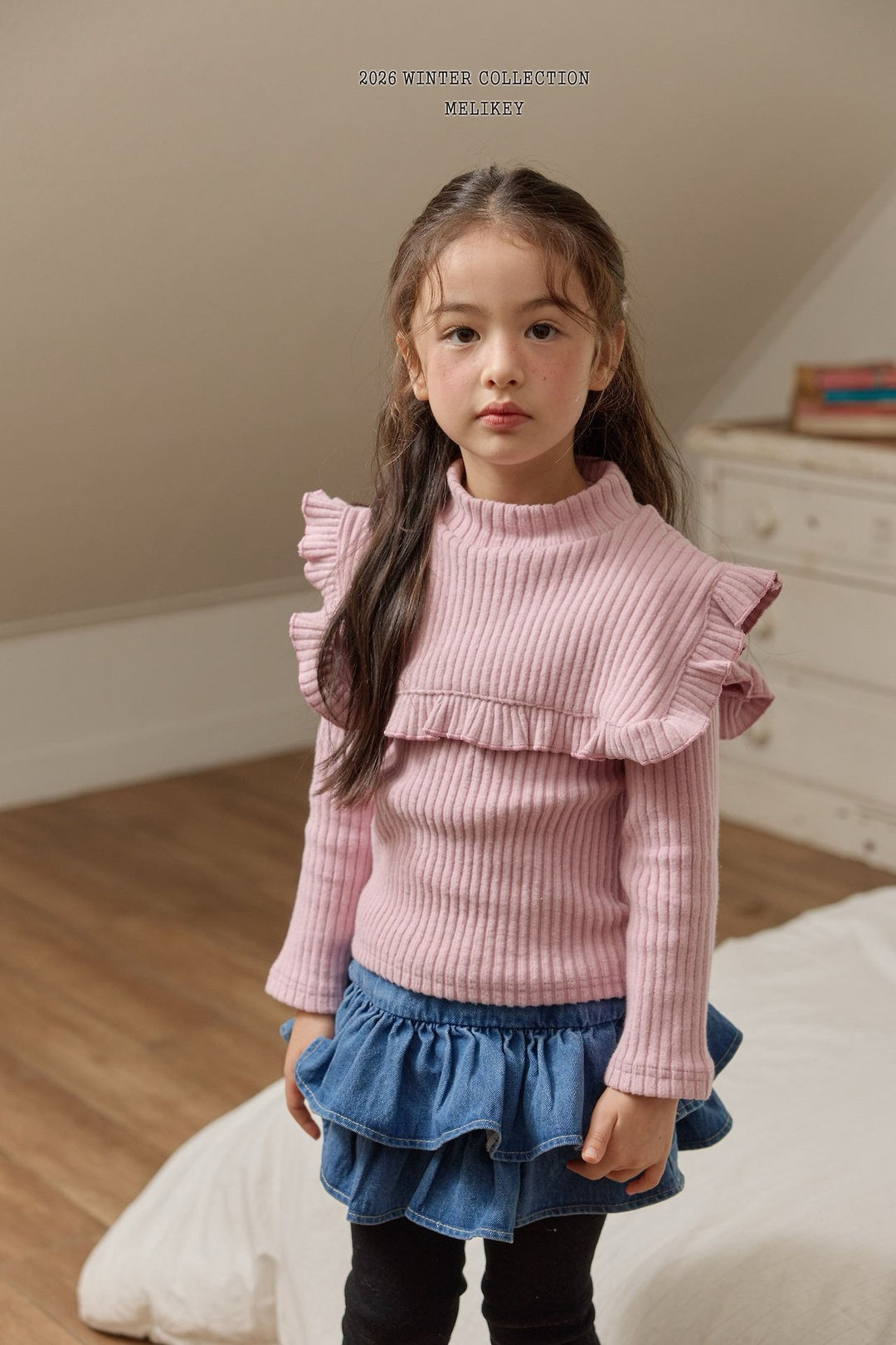 [Melikey] Cape frill tee