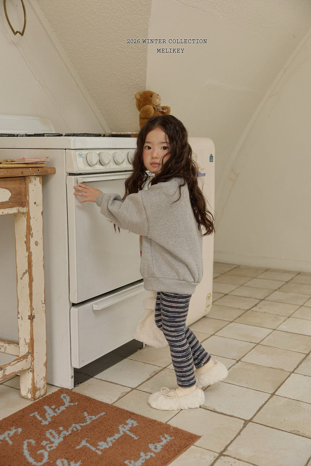 [Melikey] Rudolf stripe leggings