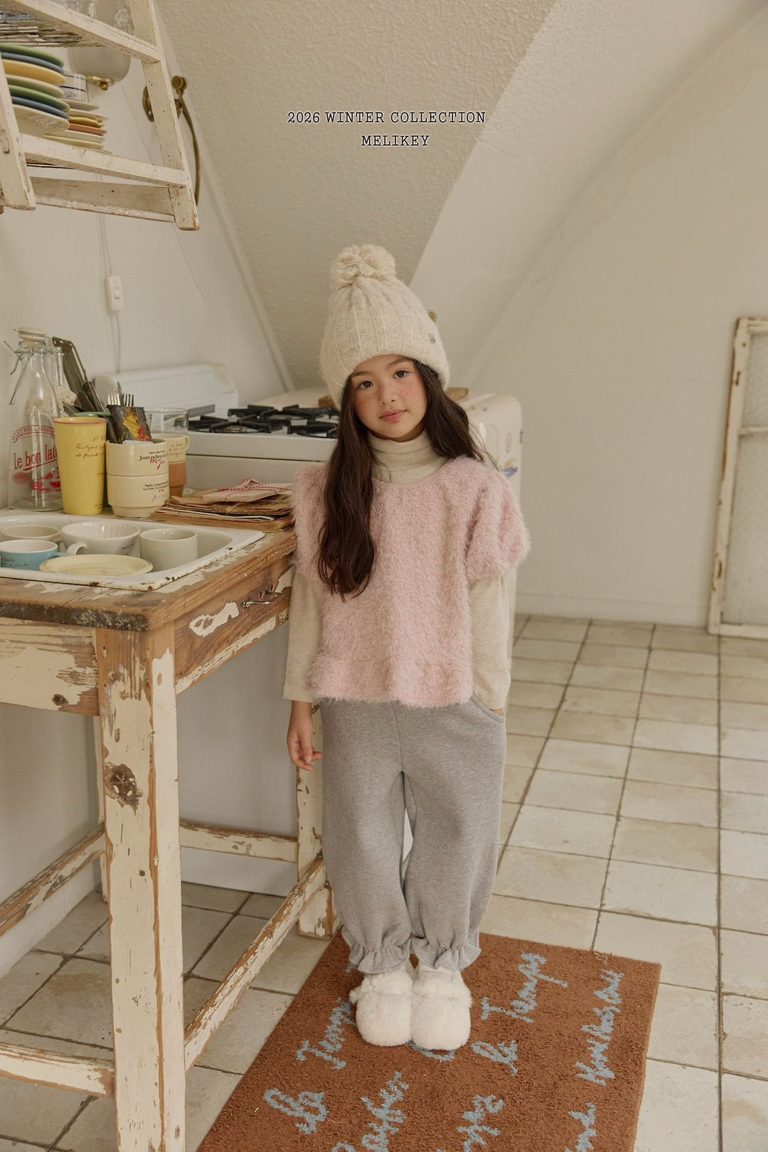 [Melikey] Pocket lace jogger pants