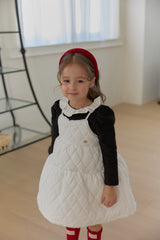 [berryberry] Dot puff lace tee
