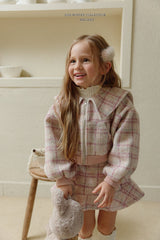 [Melikey] Wool check sailor jacket
