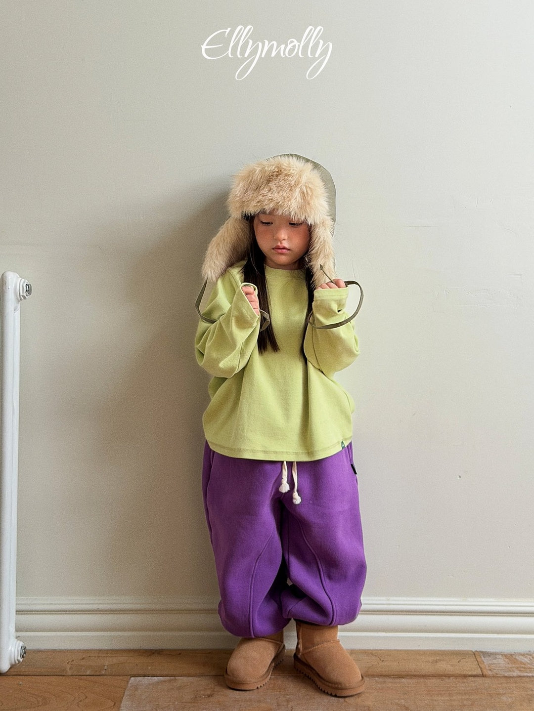 [ELLY MOLLY] Arched jogger pants