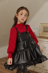 [Melikey] Knit rib puff tee