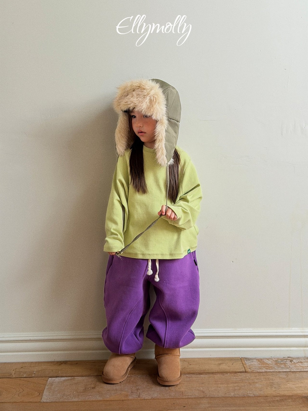 [ELLY MOLLY] Arched jogger pants