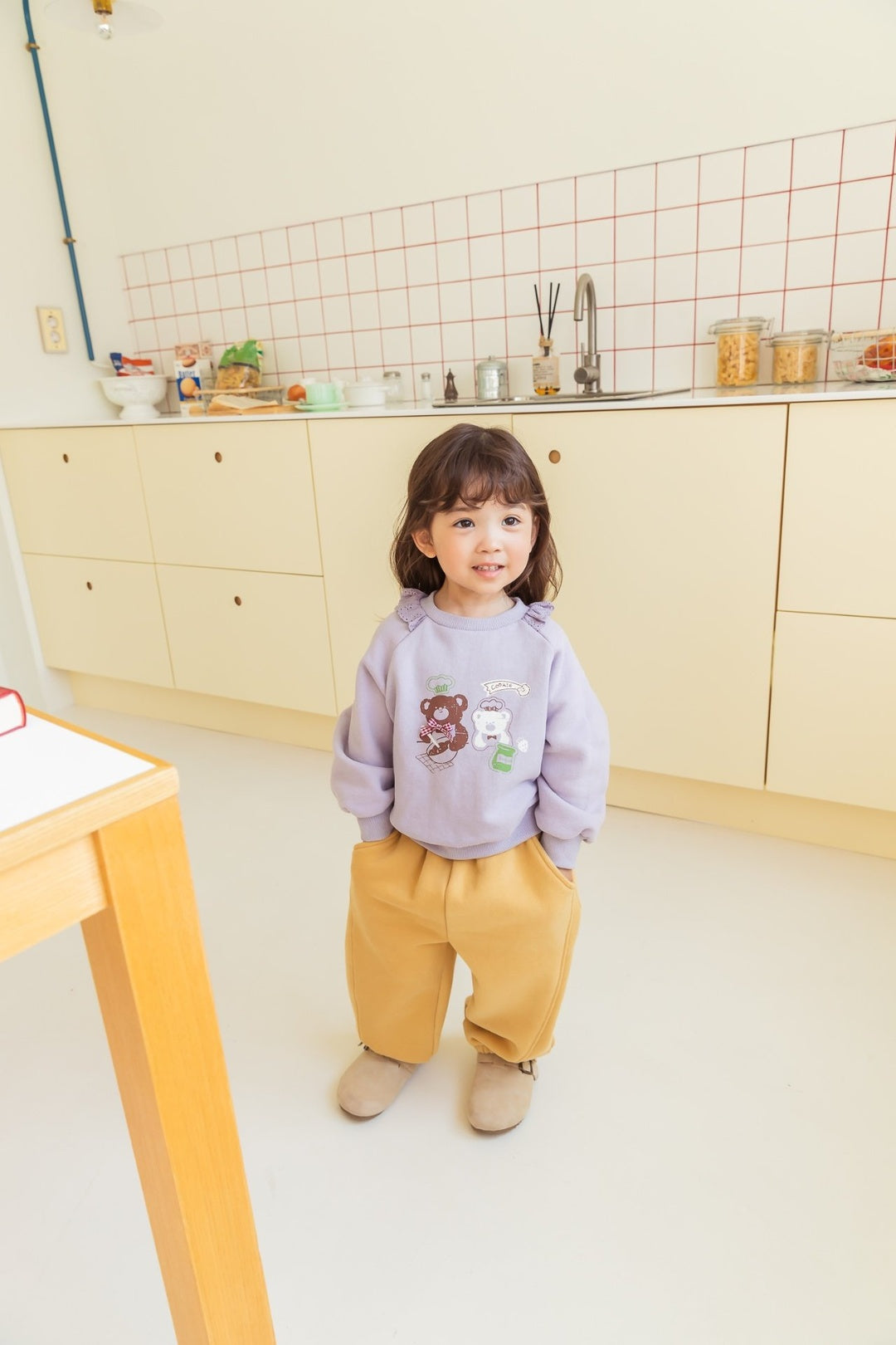 [milk powder] Plum pants
