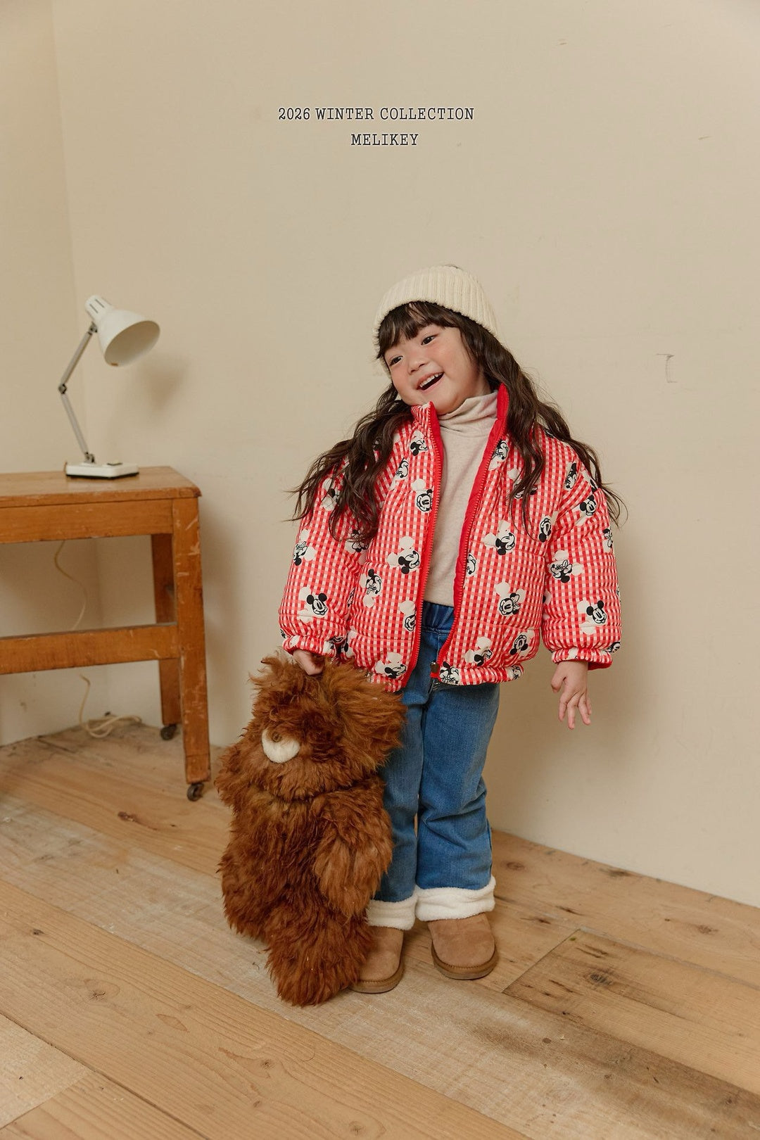 [Melikey] Wool denim heart flare pants