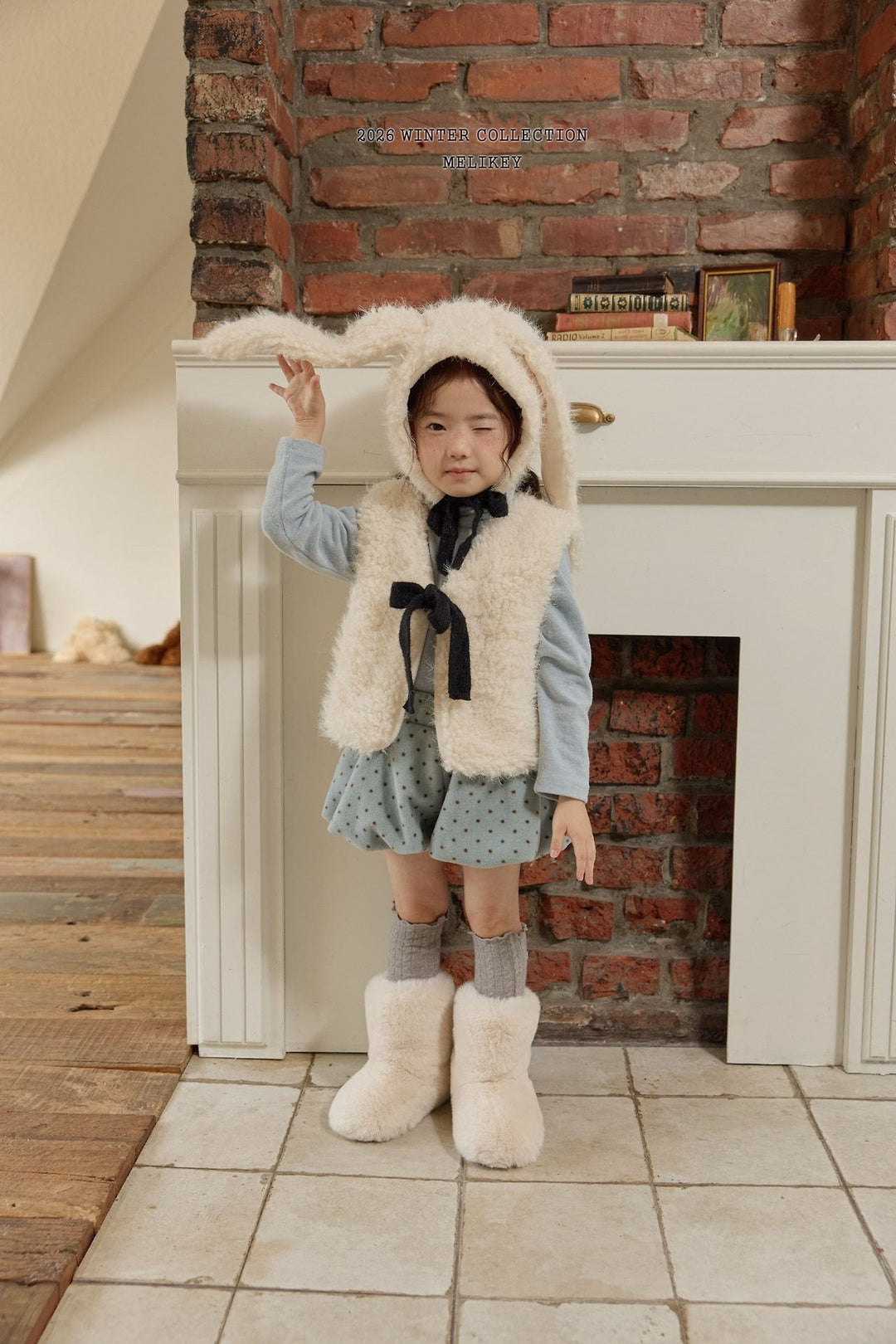 [Melikey] Rabbit fur hat
