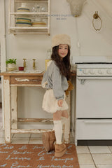 [Melikey] Rose fur pumpkin pants
