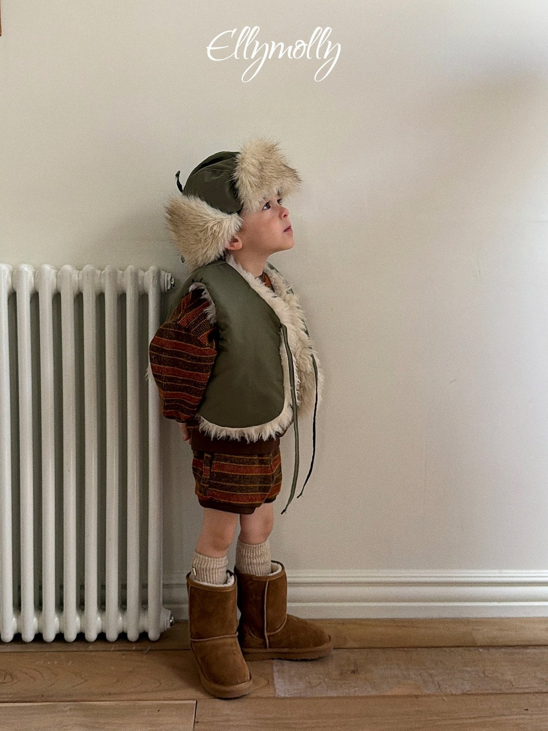 [ELLY MOLLY] Globe knit mtm