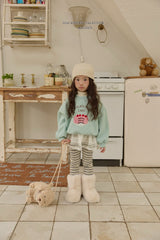 [Melikey] Rudolf stripe leggings