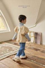 [Melikey] Fur frill puff tops