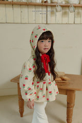 [Melikey] Flower frill hoodie