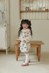 [Melikey] Flower boa jacket