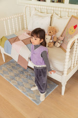 [milk powder] Fleece lace vest