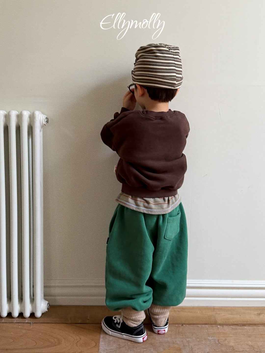 [ELLY MOLLY] Arched jogger pants
