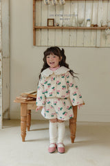 [Melikey] Flower boa jacket