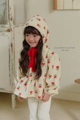 [Melikey] Flower frill hoodie