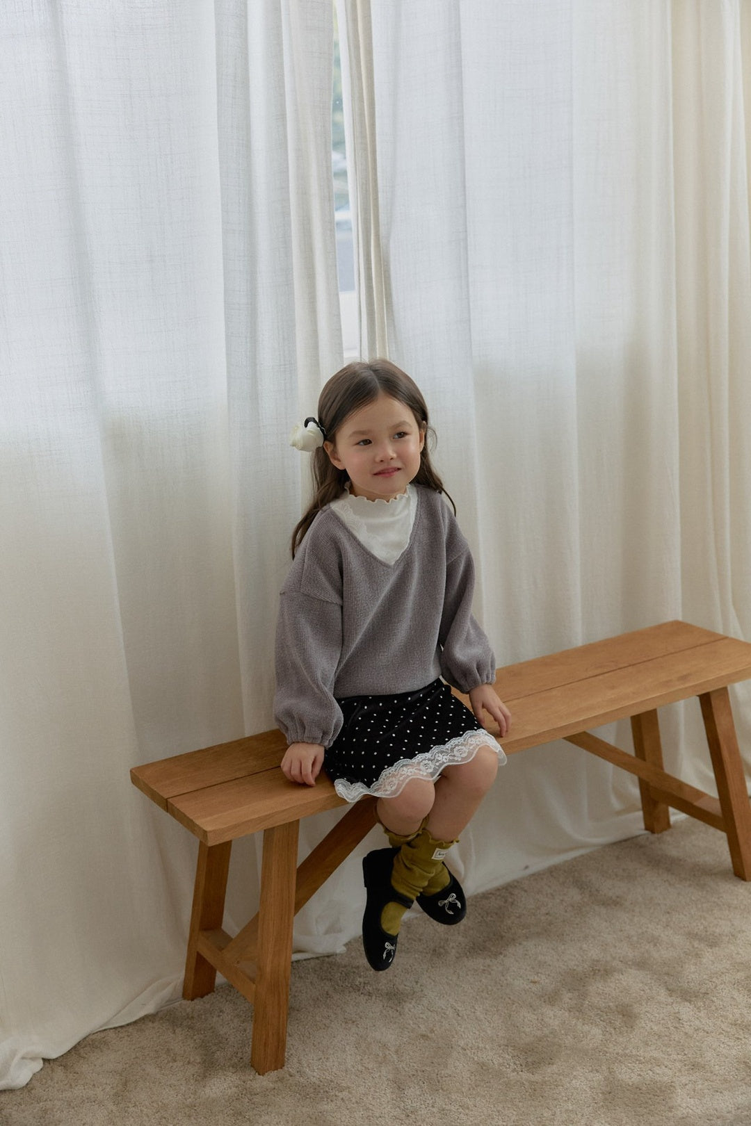 [berryberry] Choco V neck tops