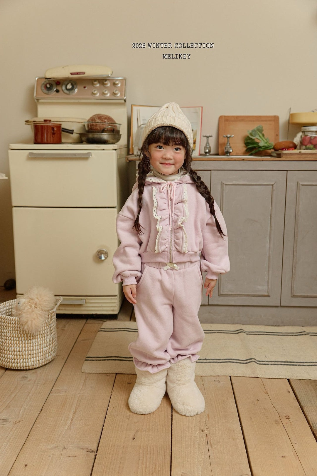 [Melikey] Juju frill hood zip-up
