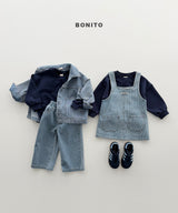 ［Bonito］Rib denim jacket