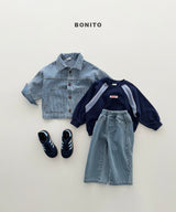 ［Bonito］Rib denim jacket