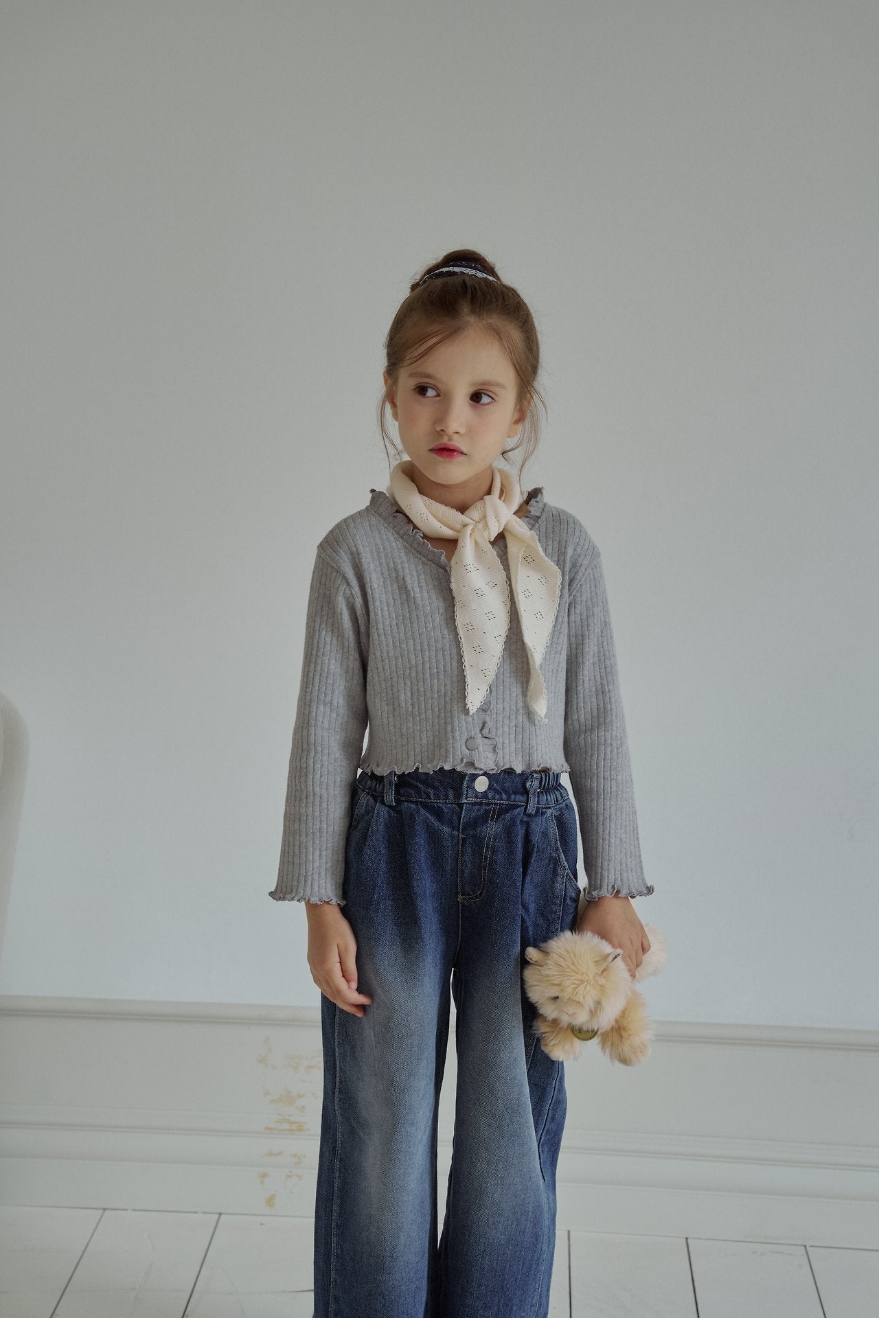 ［momo ann］Rib cardigan (kids)