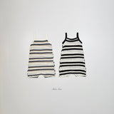 ［bebenine］Vacance stripe camisole suit
