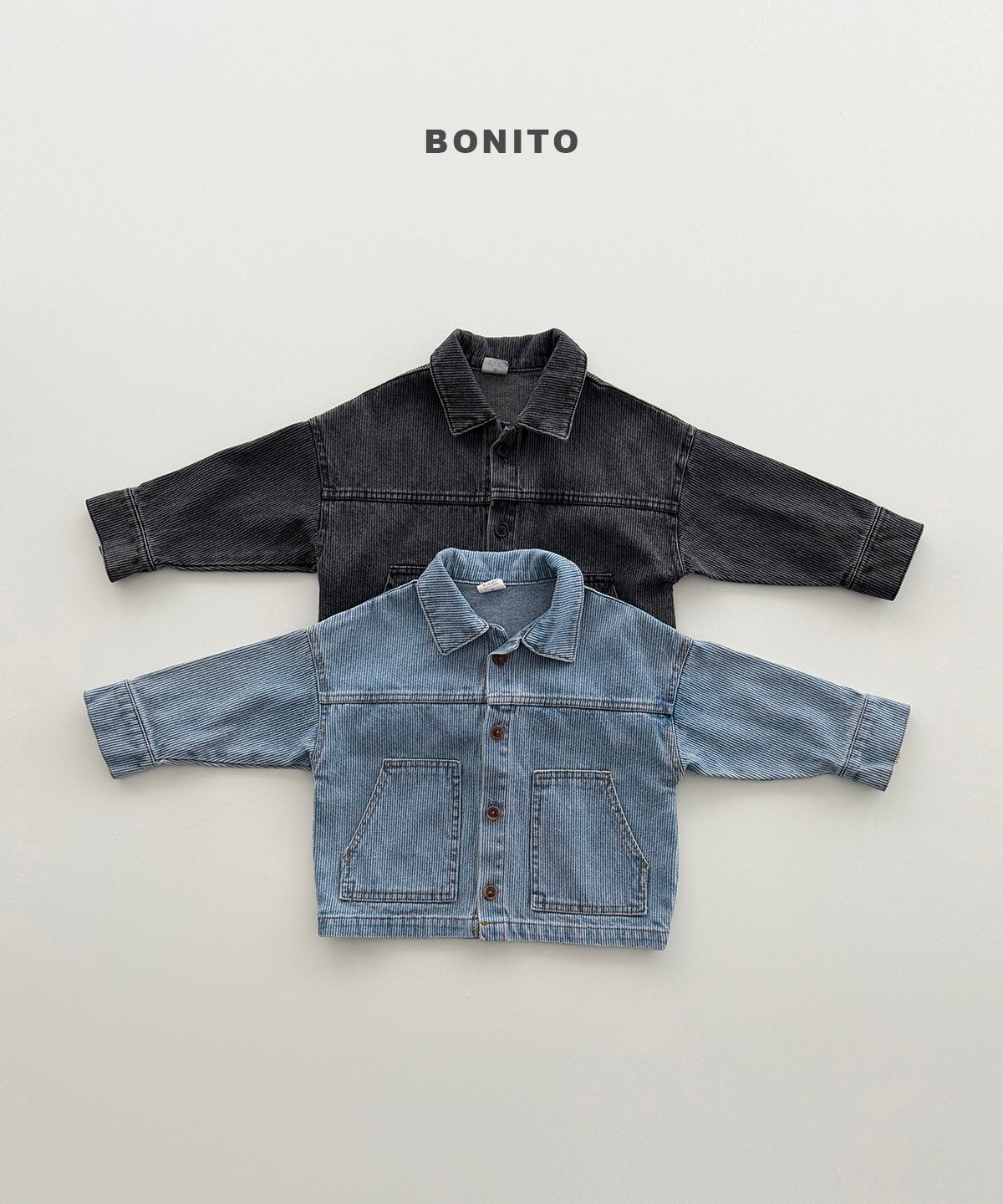 ［Bonito］Rib denim jacket