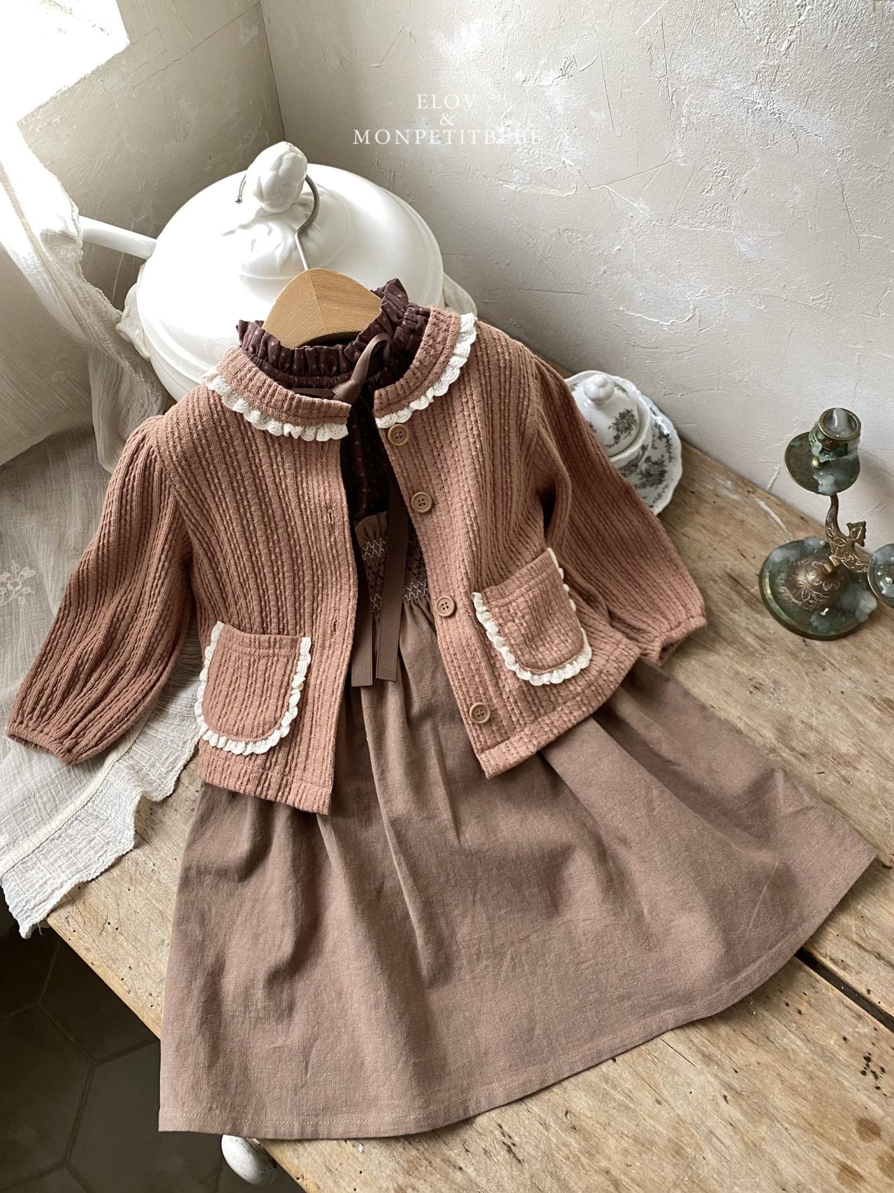 ［Mon petit bebe］Vanilla cardigan