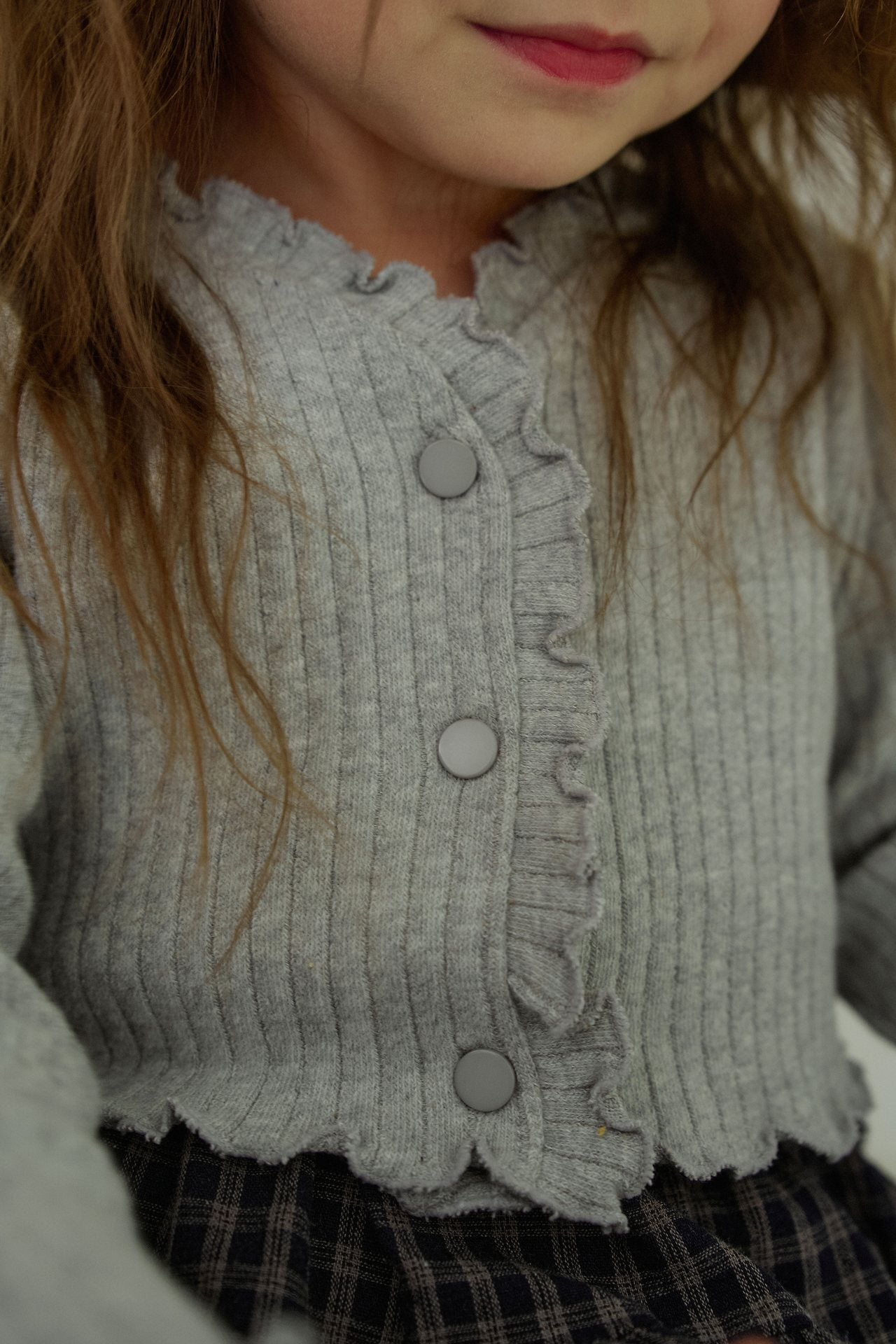 ［momo ann］Rib cardigan (adult)