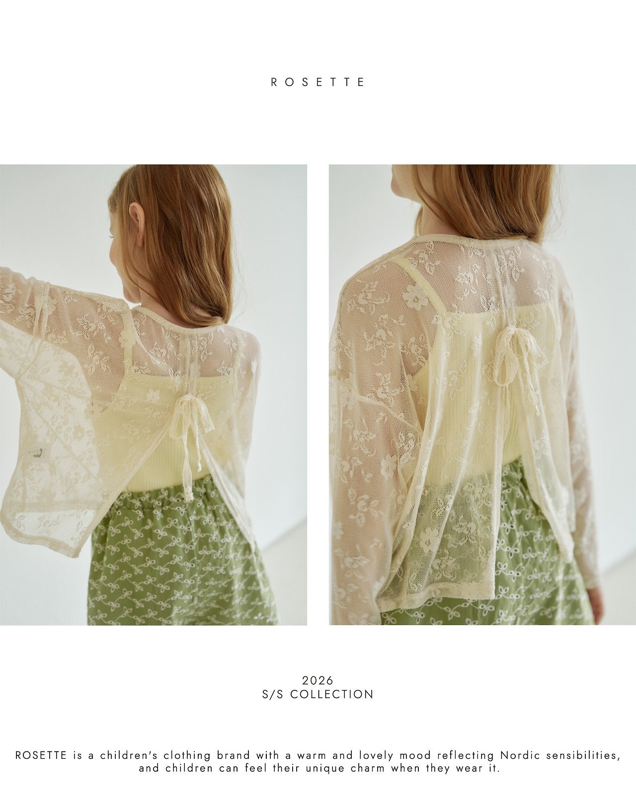 ［ROSETTE］Graice lace tops