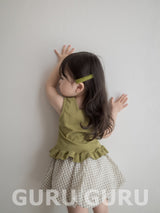 ［guruguru］Frill sleeveless tops