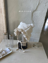 ［marron］Bear fur bonnet