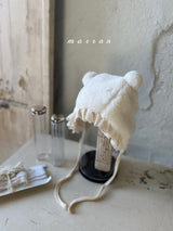 ［marron］Bear fur bonnet